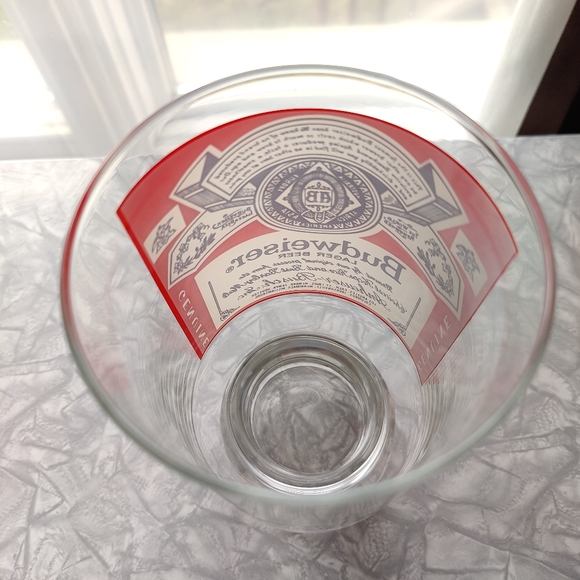Giant Vintage Budweiser Beer Glass c.1980s - Picture 2 of 7